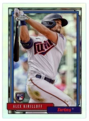 2021 Topps Chrome Redux '92 Alex Kirilloff RC #TC92-29 Twins